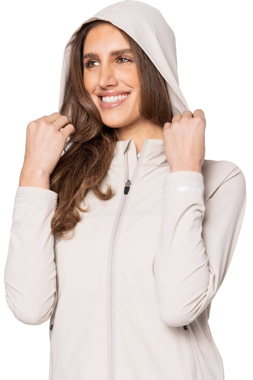 Khaki Be An Athlete Hooded Jacket