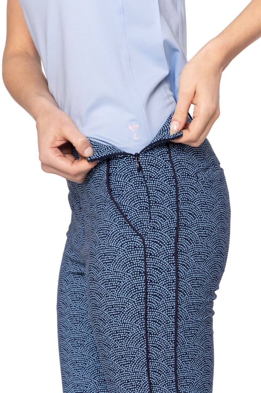 Mini Swirl Stretch Ankle Pant