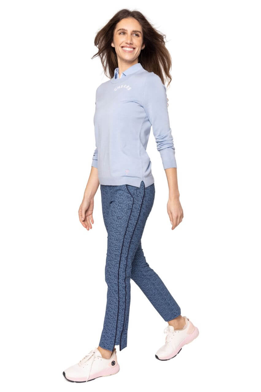 Mini Swirl Stretch Ankle Pant