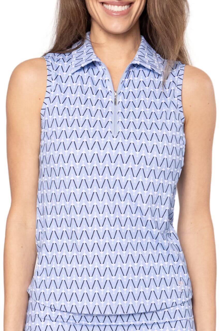 Nauti and Nice Sleeveless Cool Girl Polo