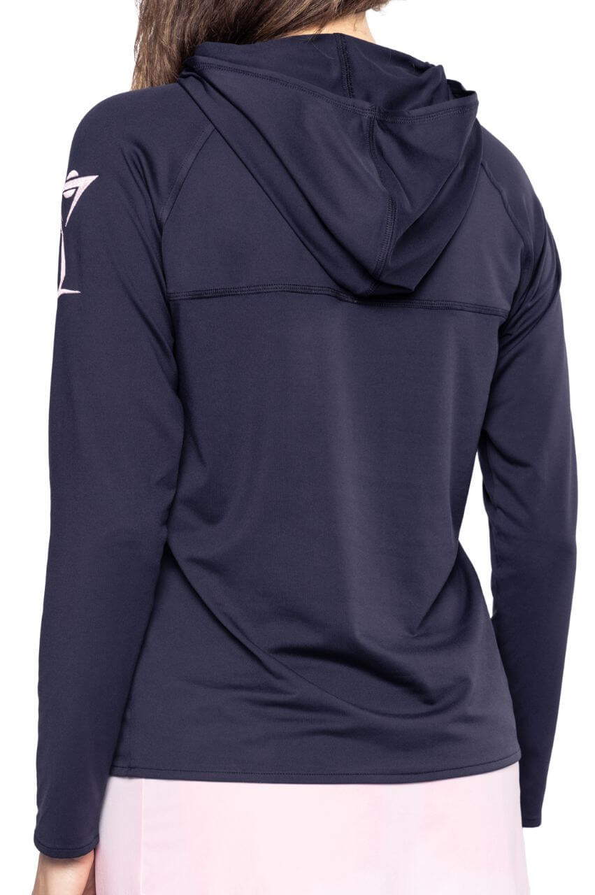 Navy/Rose Pink Martini Hoodie