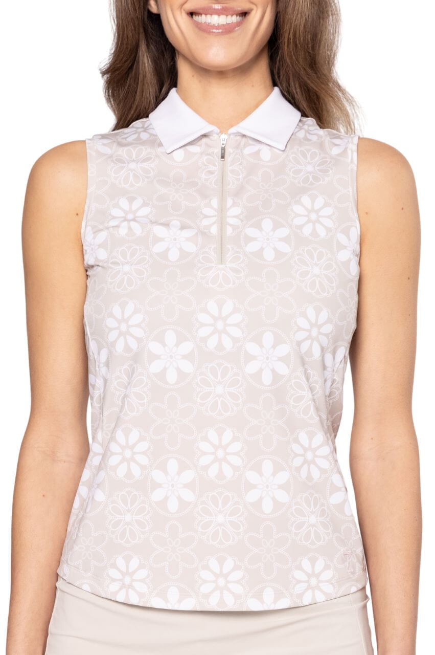 Sand Bar Sleeveless Cool Girl Polo