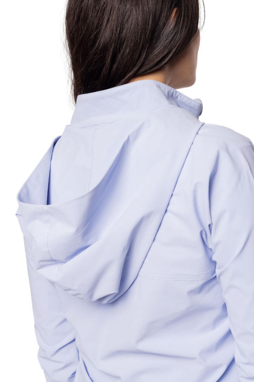 Seersucker Blue Be An Athlete Hooded Jacket