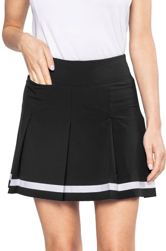 Black Be An Athlete Pleated Skort | Conway Farms