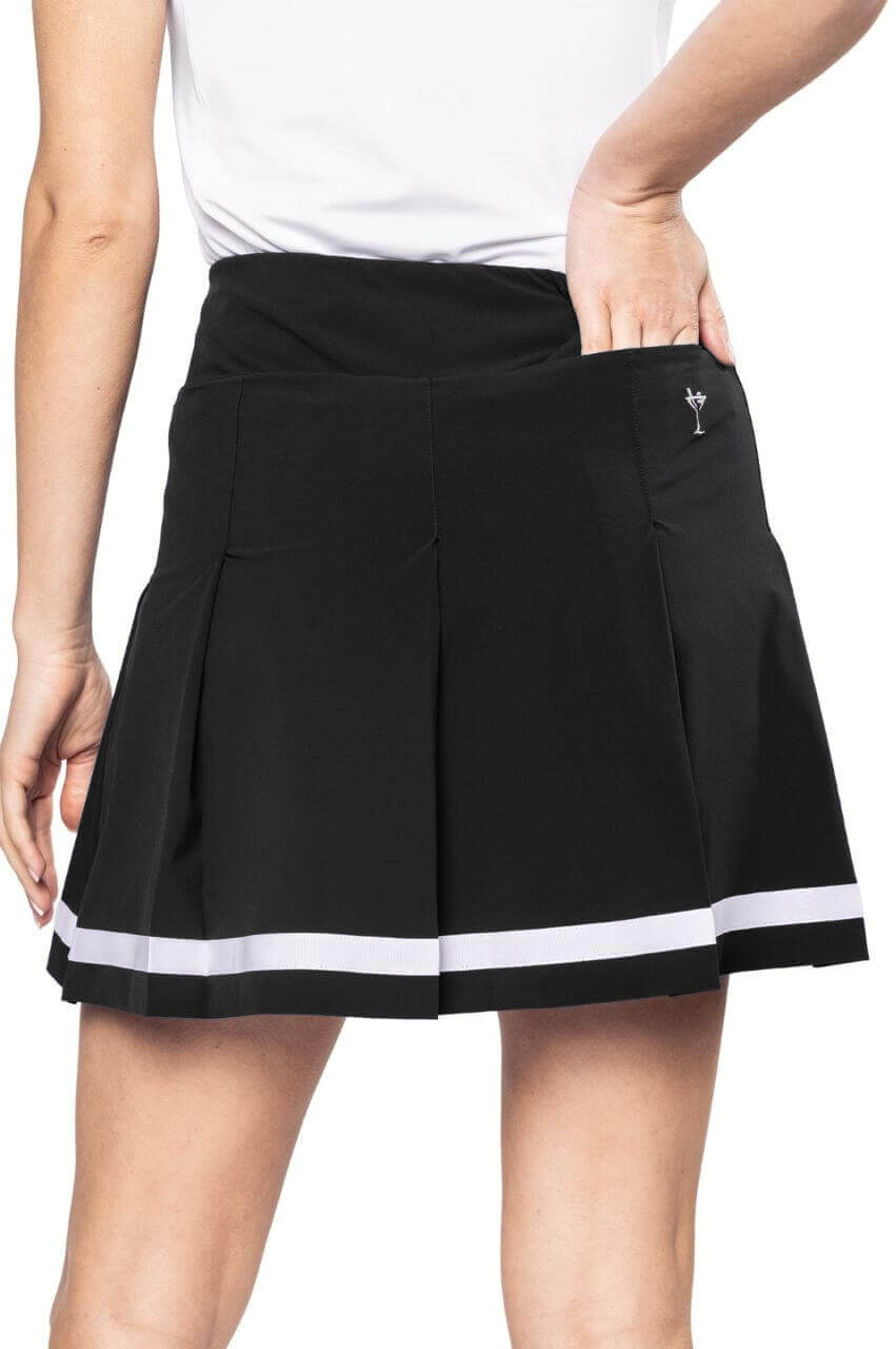 Black Be An Athlete Pleated Skort
