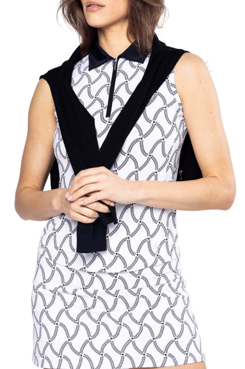 Simply Elegant Sleeveless Cool Girl Polo
