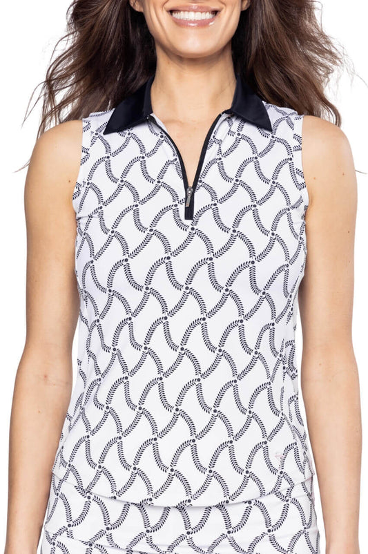 Simply Elegant Sleeveless Cool Girl Polo