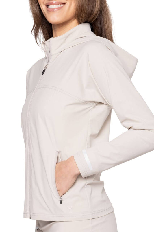 Khaki Be An Athlete Hooded Jacket