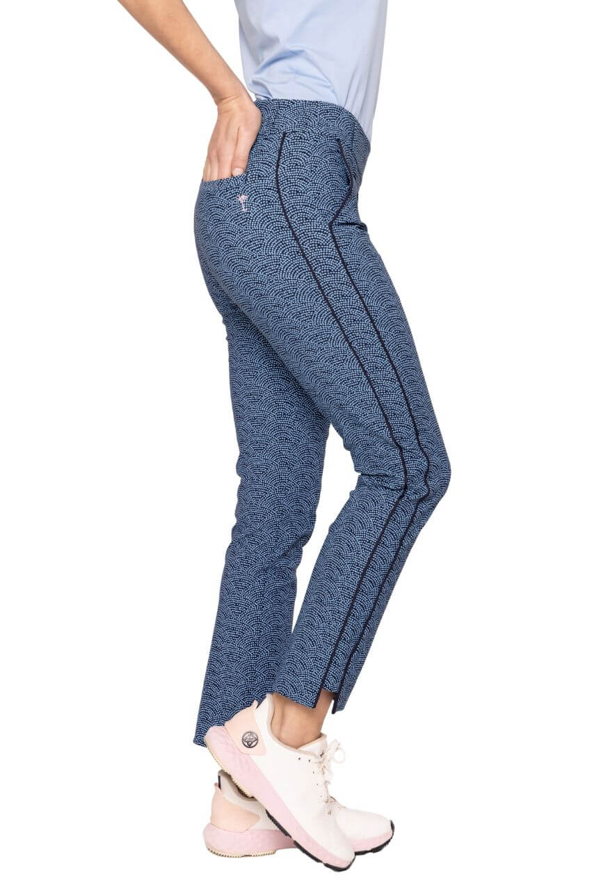 Mini Swirl Stretch Ankle Pant