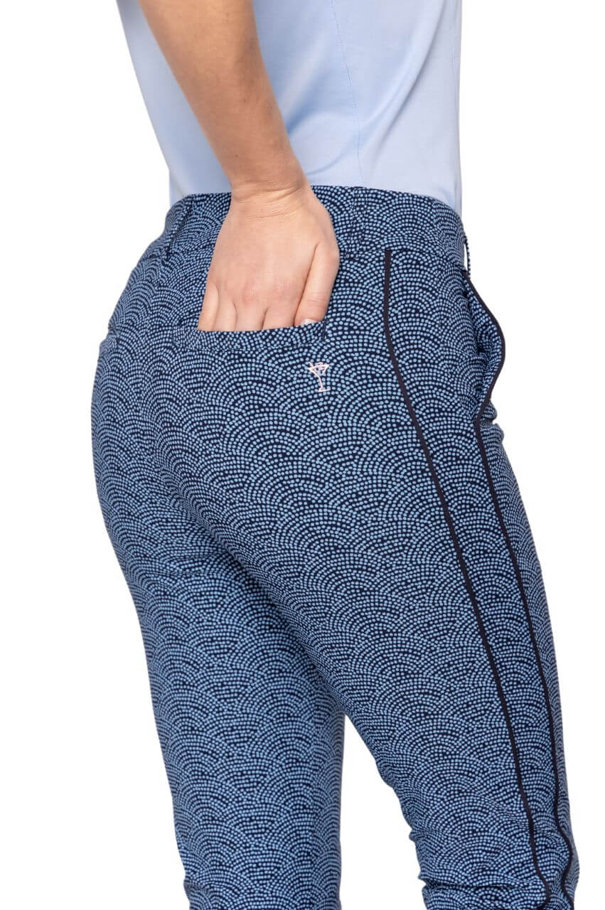 Mini Swirl Stretch Ankle Pant