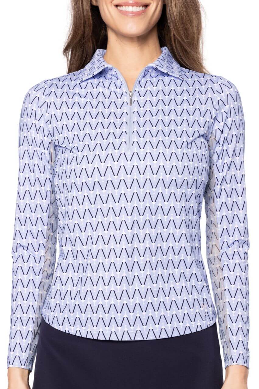 Nauti and Nice Long Sleeve Cool Girl Polo