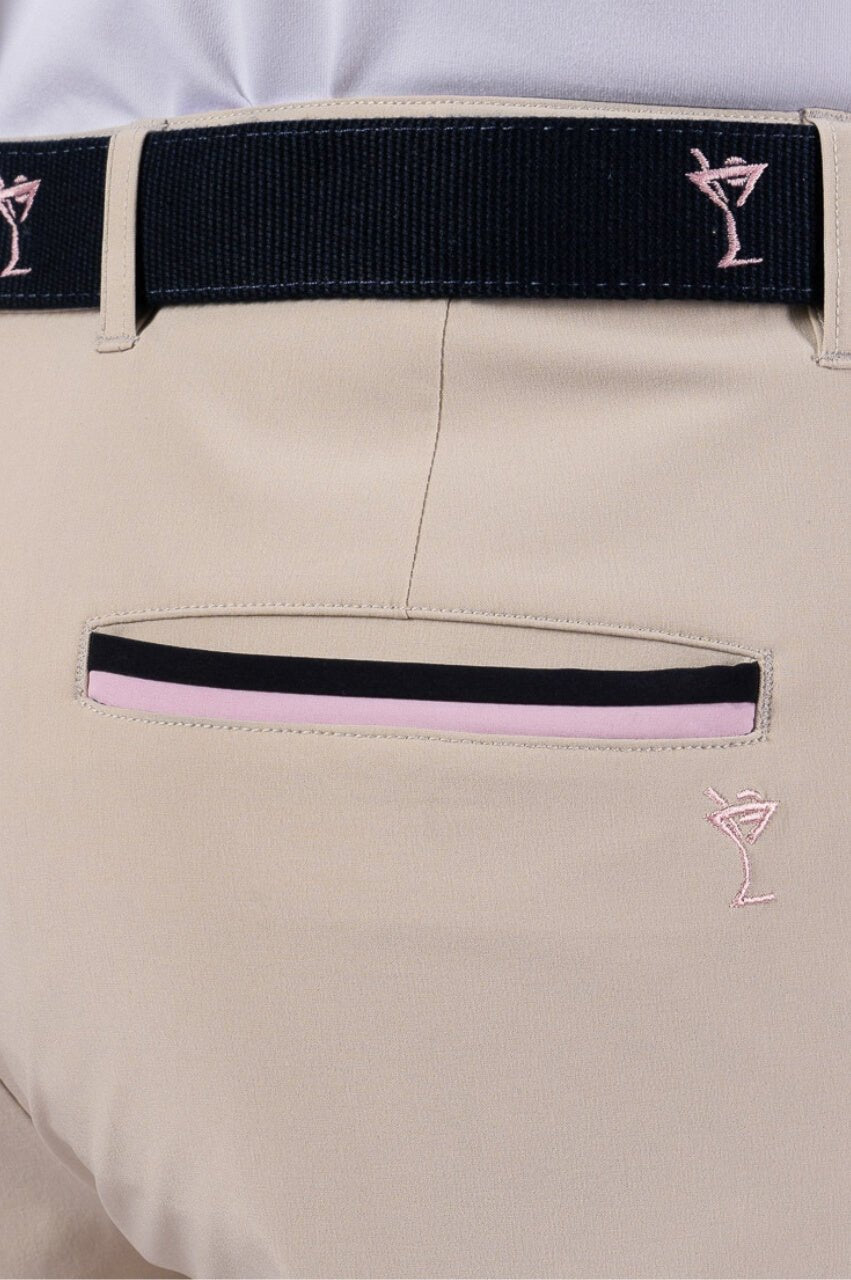 Men's Khaki Performance Short - GolftiniShorts