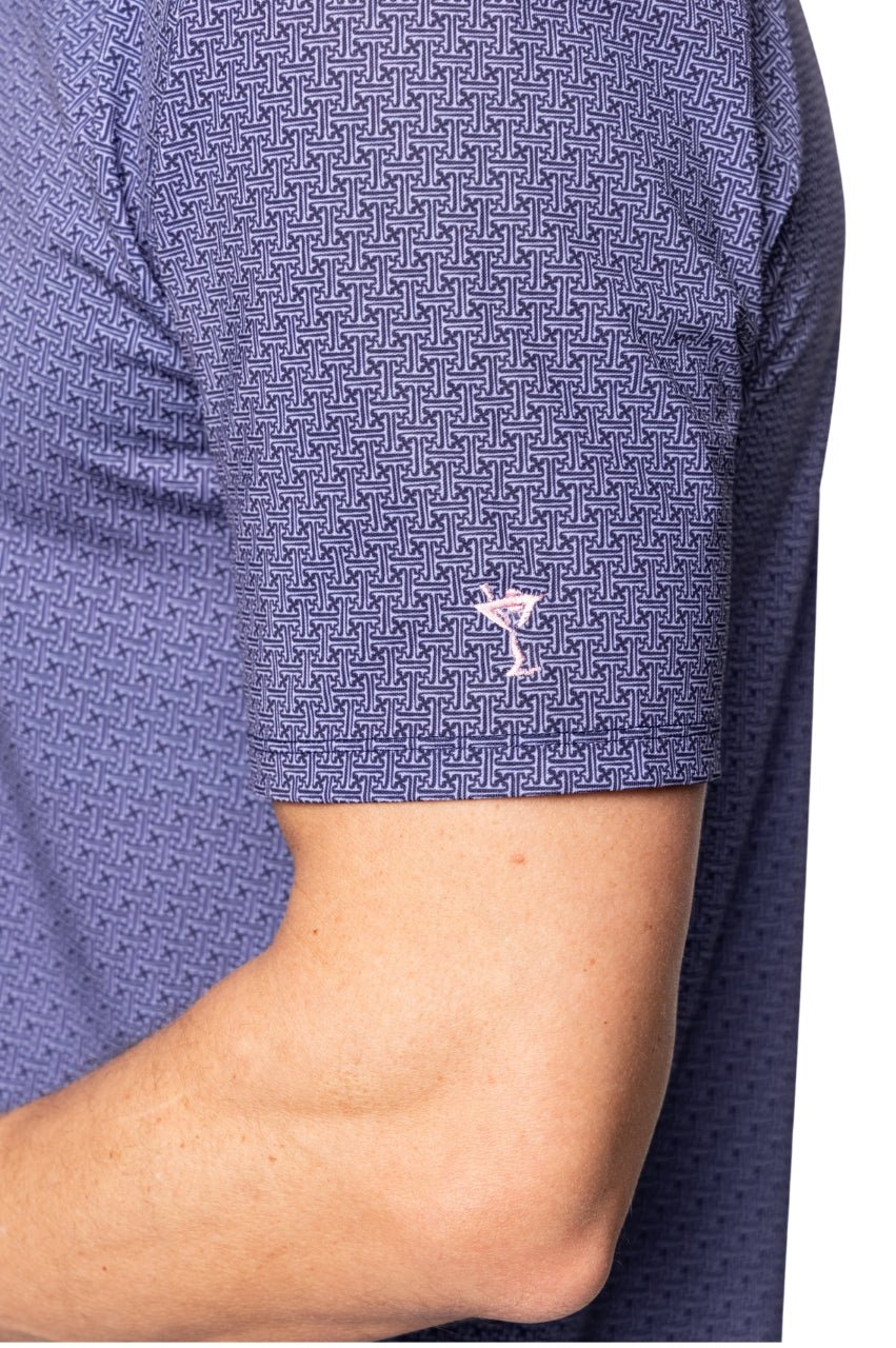 Men's Navy Pique Polo - GolftiniMen's Tops