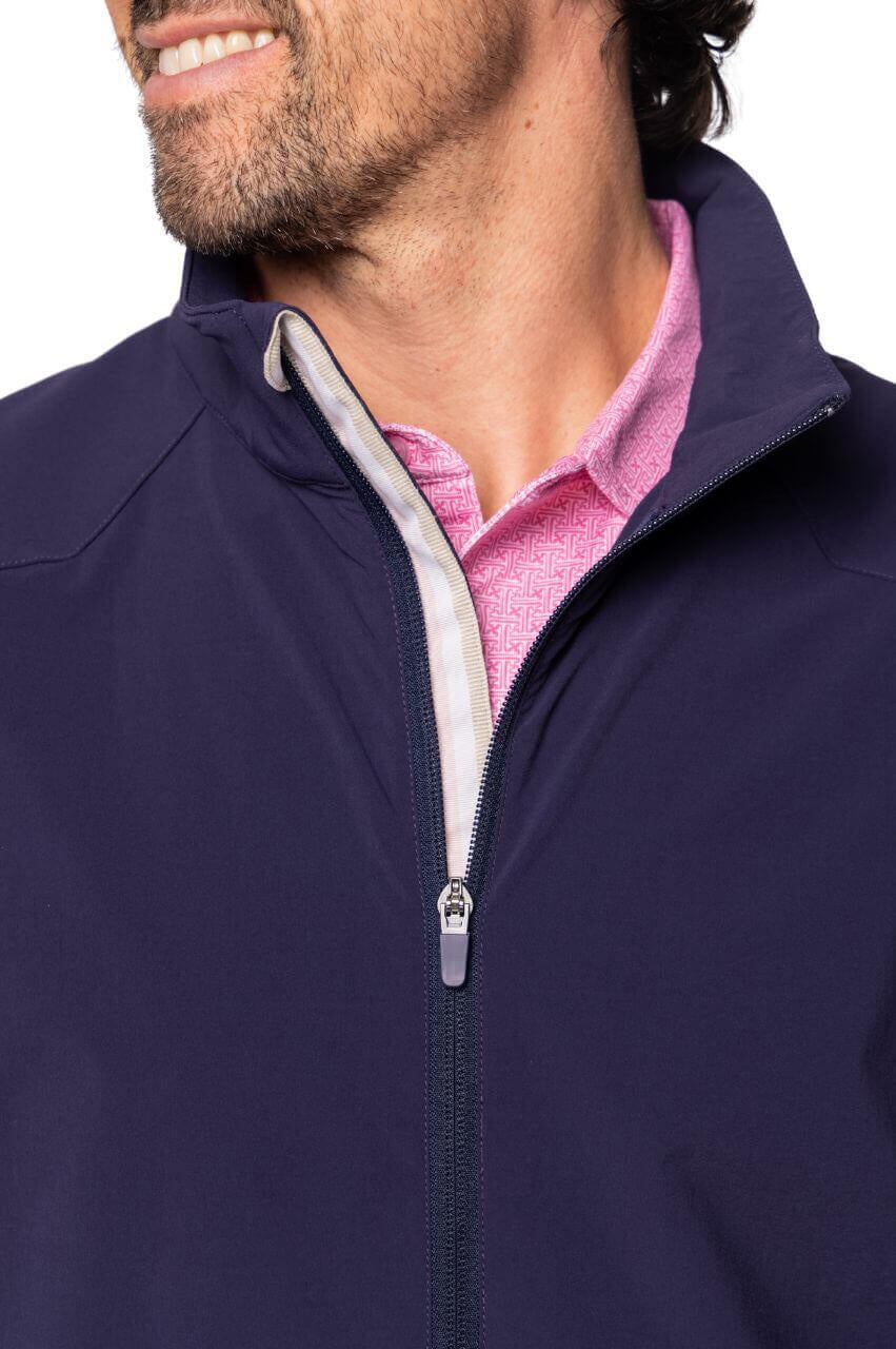 Men's Navy Range Time Vest - GolftiniMen's Tops