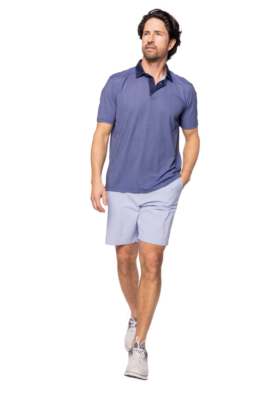 Men's Seersucker Blue Be An Athlete Short - GolftiniMen's Shorts