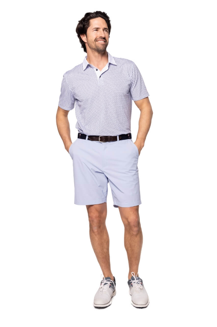 Men's Seersucker Blue Be An Athlete Short - GolftiniMen's Shorts